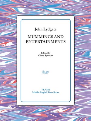 cover image of Mummings and Entertainments